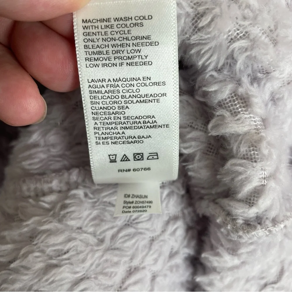 Carol Hochman Women's Plush Lavender Wrap Robe - Picture 5 of 6